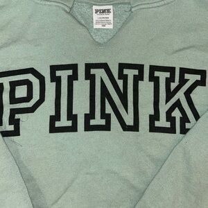 Love Pink VS green hoodie size Large.